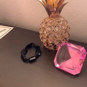 Shiny black bracelets